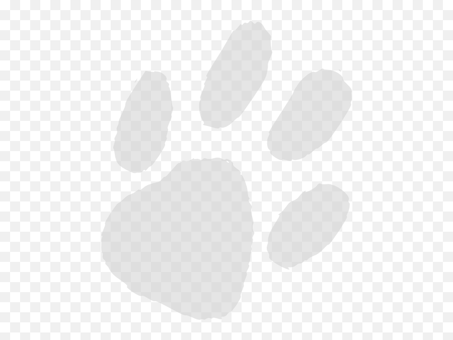 Almost Transparent Paw Print Clip Art Dog Foot Print Clip Art Gray