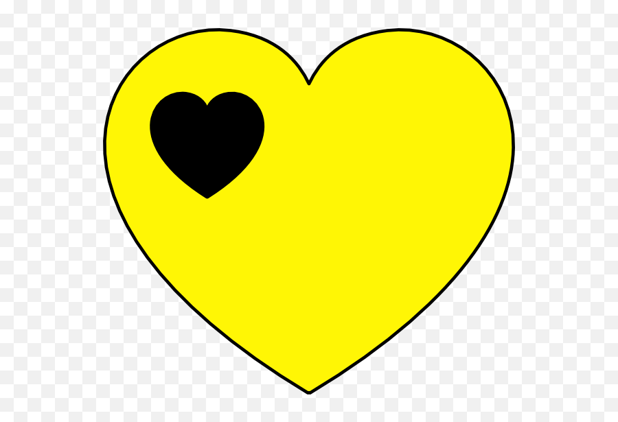 Black And Yellow Heart Clip Art Vector Clip Black And Yellow Hearts