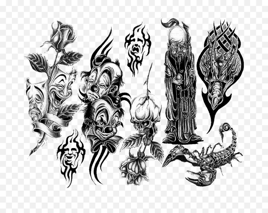 Download Hd Killer Joker Tattoo Design - Sleeve Simple Joker Tattoo Designs Png,Tattoos Transparent Background - Free Transparent Png Images - Pngaaa.com 715_x_900_png