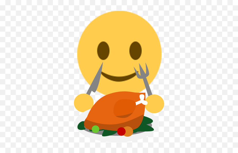 Thanksgiving Day Emoji Sticker Emoji Png Dinner 512x512 Happy,Dinner