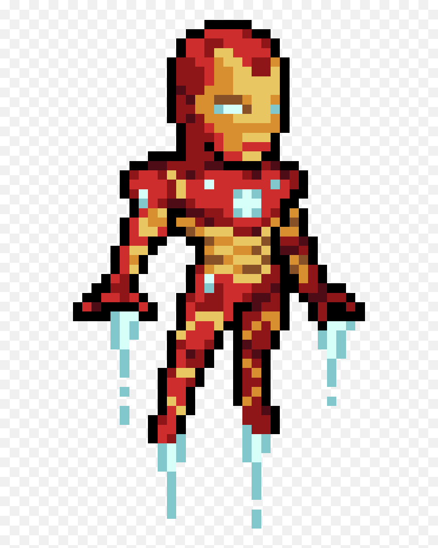Iron Man Pixel Art Minecraft