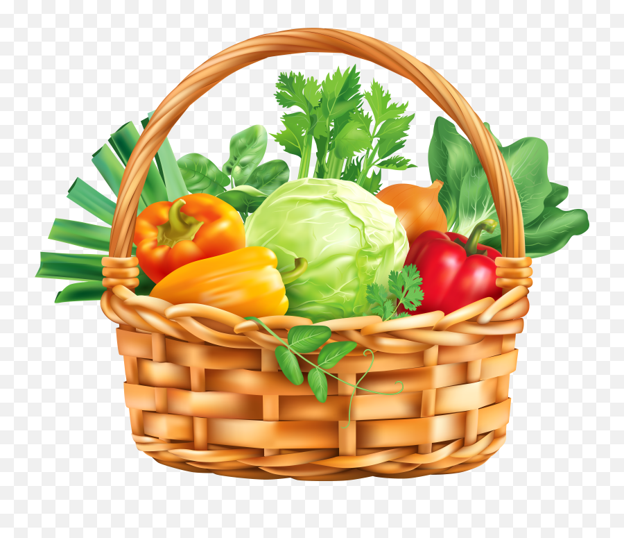 Harvest Clipart Basket Vegetable Basket Fruits And Vegetables Png