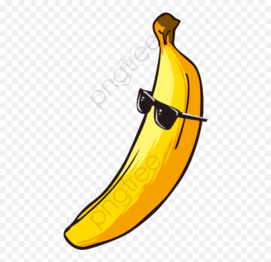Banana Png Clipart Cartoon Banana With Sunglasses Banana With