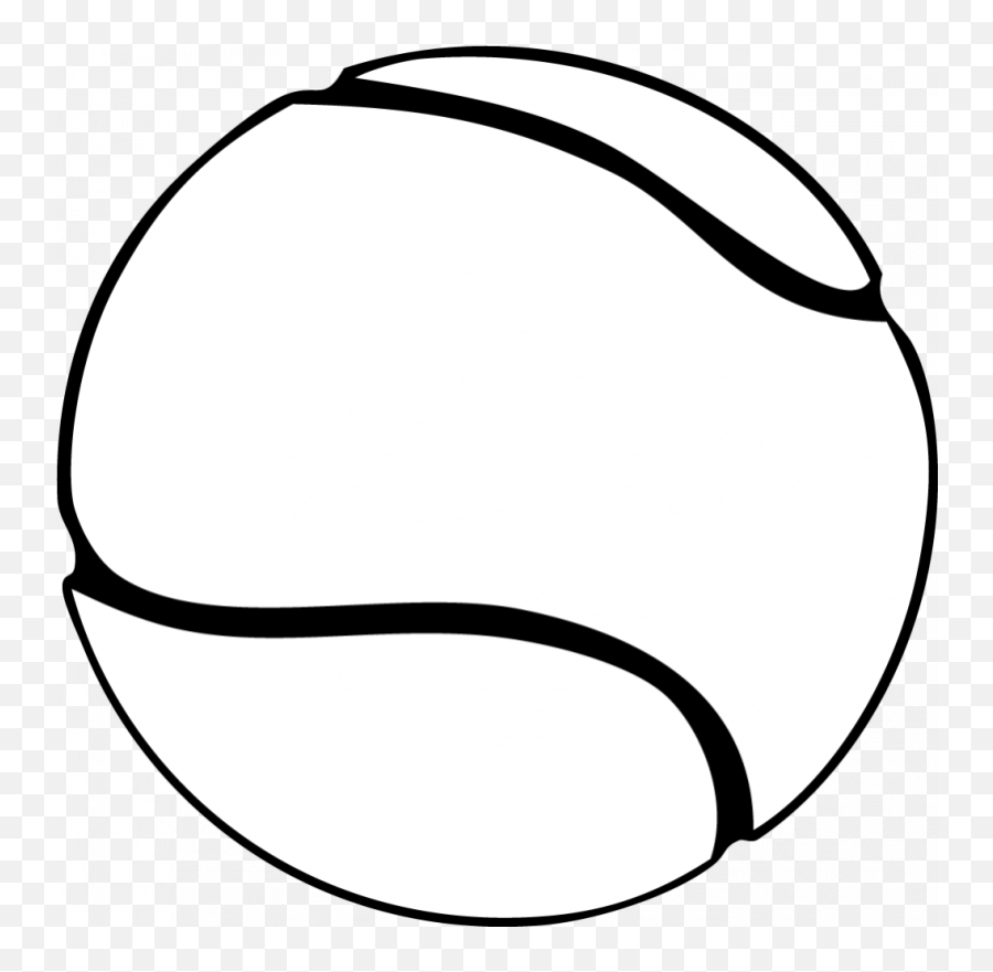 Tennis Ball Clip Art Black And White