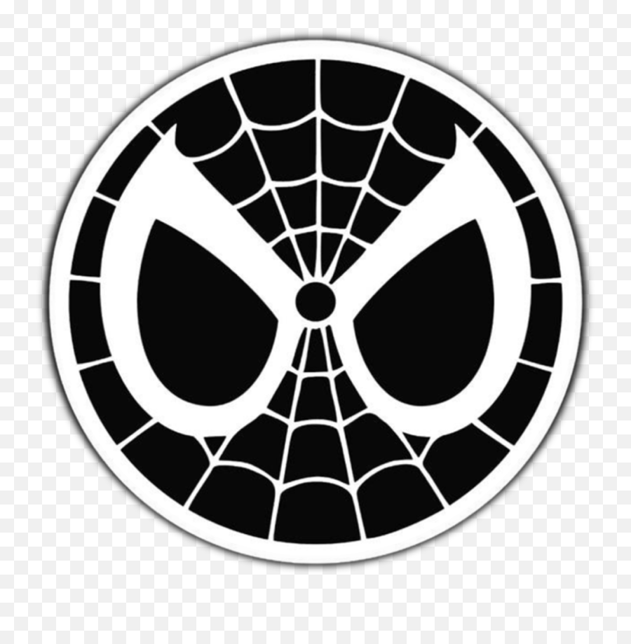 Black And White Spiderman Logo