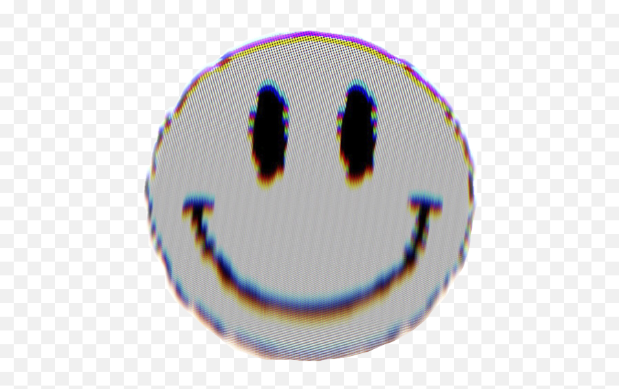 Glitch Glitchy Smile Smiley Sticker By Charli Glitch Happy Face Png