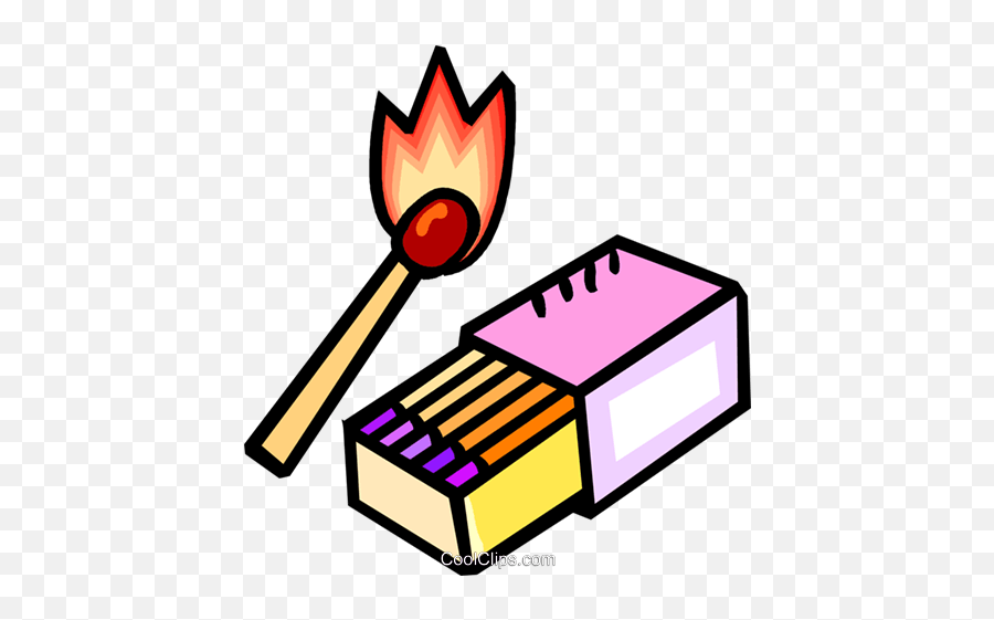 Box Of Matches Royalty Free Vector Clip Art Illustration Chemical