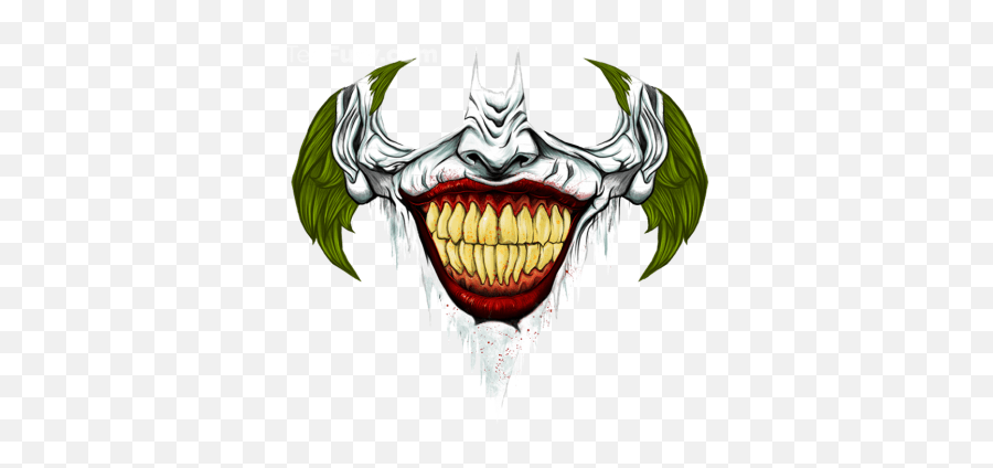 Joker Smile Tattoo Png - Best Tattoo Ideas Batman Logo Joker Smile,The Jokers Logo - Free Transparent Png Images - Pngaaa.com 424_x_900_png