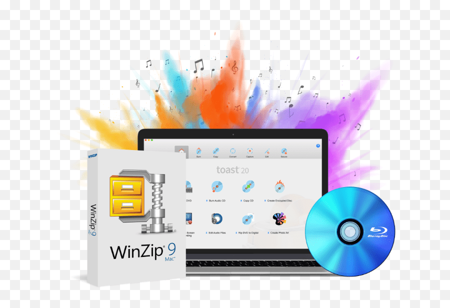 Cd U0026 Dvd Burning Software For Mac Toast 20 Pro By Roxio Winzip