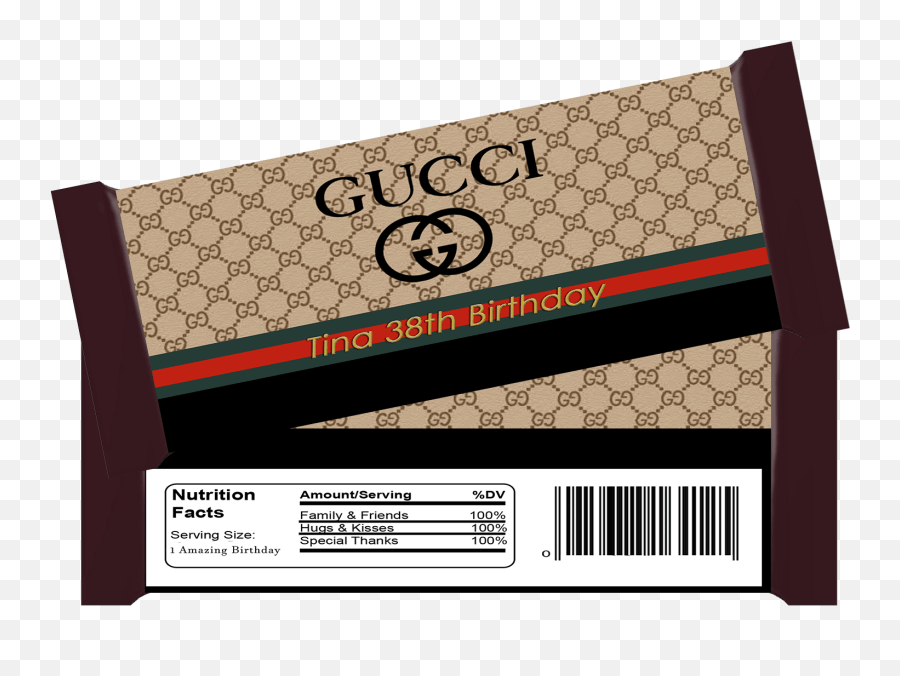 Gucci Candy Bar Wrapper Gucci Png,Candy Bars Png free transparent