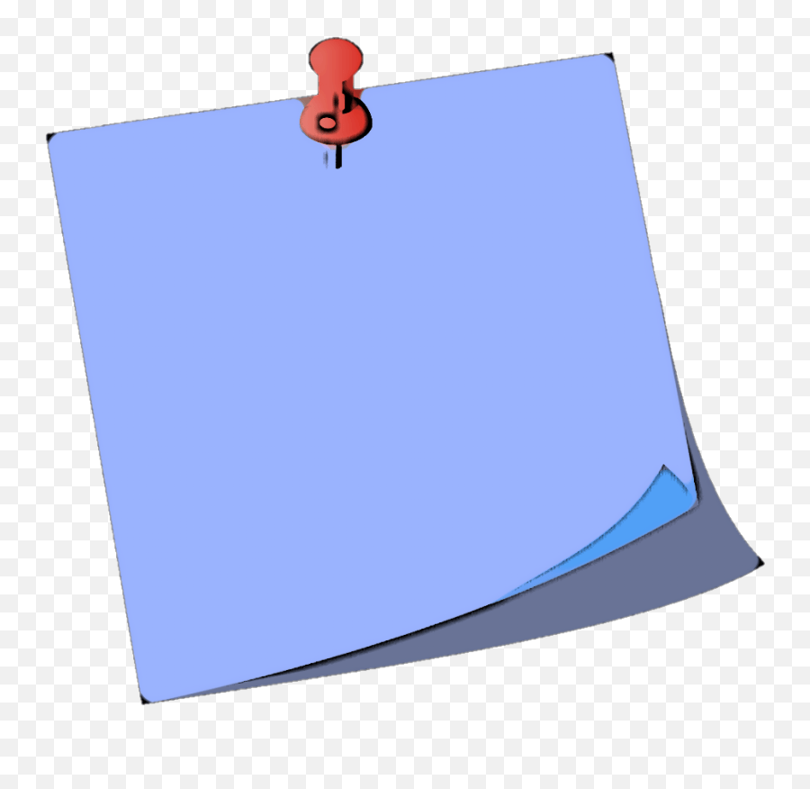 Blue Post It Transparent Background Png,Post It Note Transparent