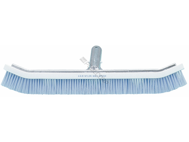 POOL360 18" BLUE NYLON BRISTLE PRO CURVED ALUM WALL BRUSH