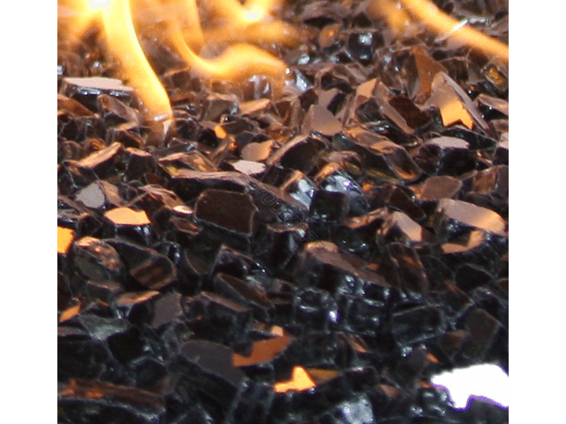 POOL360 10 6/CS BLACK REFLECTIVE FIREGLASS