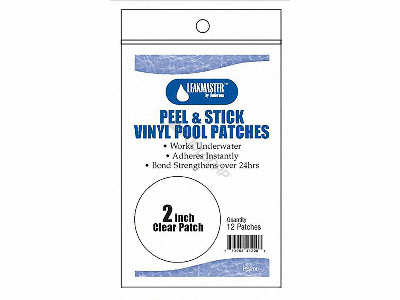 POOL360 12/BAG 2" PEEL & STICK VINYL LINER REPAIR PATCH