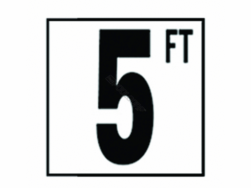 POOL360 5IN NONSKID 5 FT DEPTH MARKER