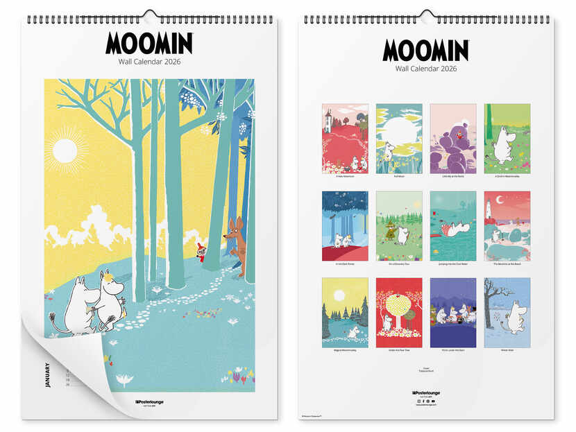 moomin calendar 2023 Calendario de pared Moomin Calendar 2023 Posterlounge