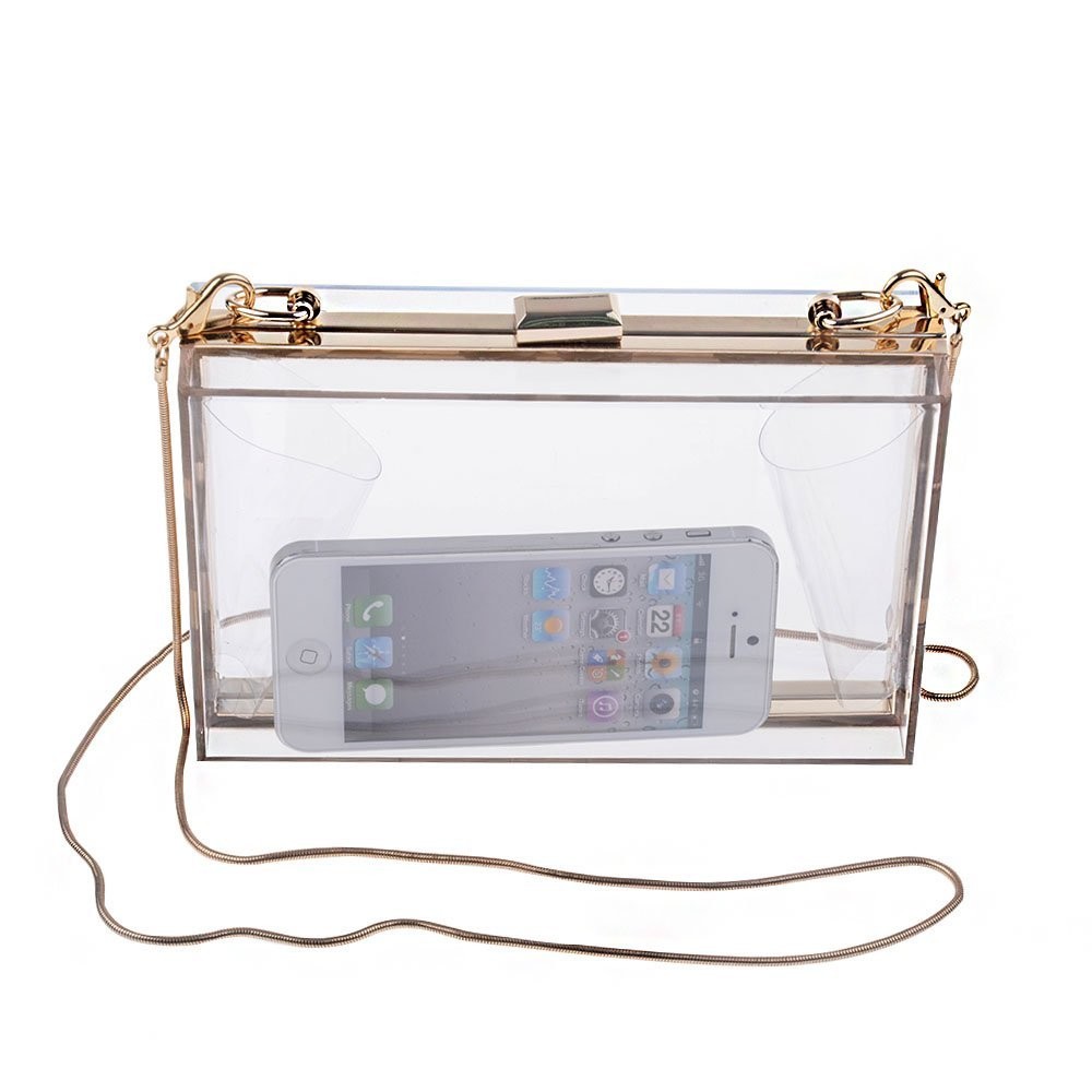 Perspex Handbag. EROGE Acrylic Clutch Purse Perspex Box Colorful