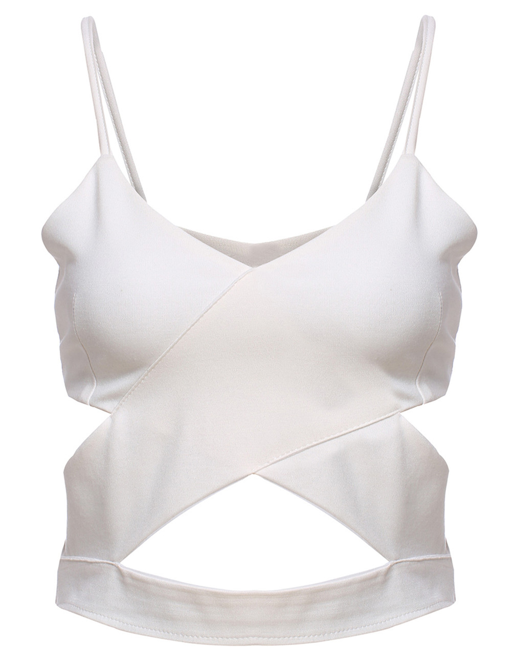 White Bandage Bustier Bra Bralette Corset Crop Top PrettyGuide