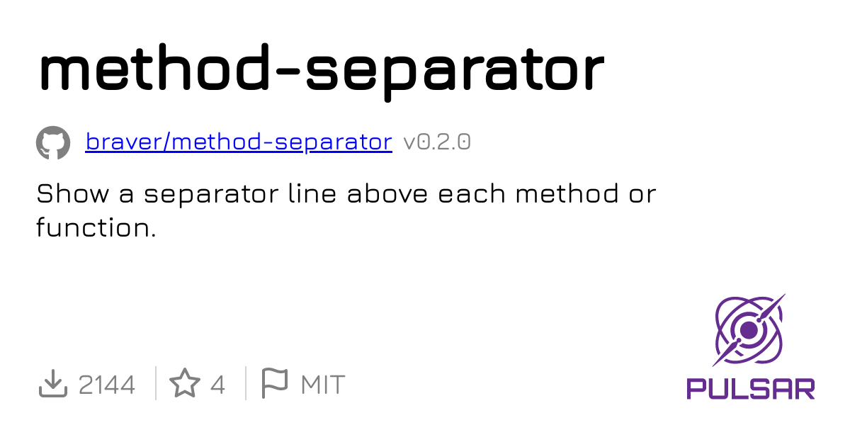 methodseparator