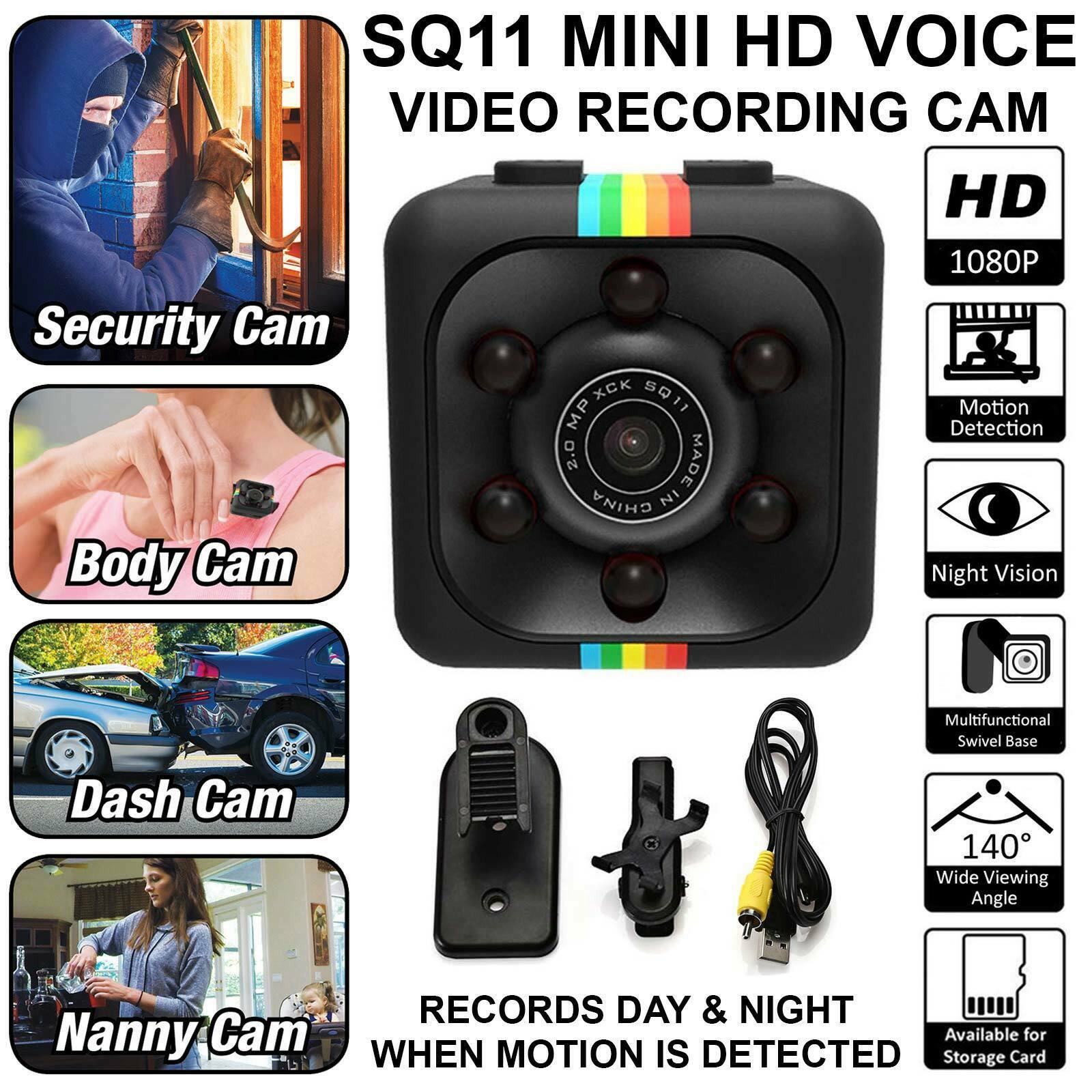Mini SQ11 HD 1080P Video Camera DV Motion Recorder Night Vision Outdoor