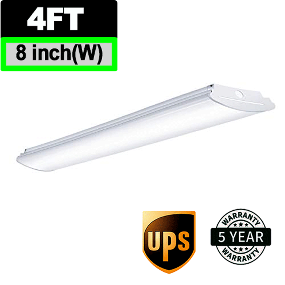 AntLux 4FT LED Wraparound Light Flush Mount Garage Shop Lights 50W