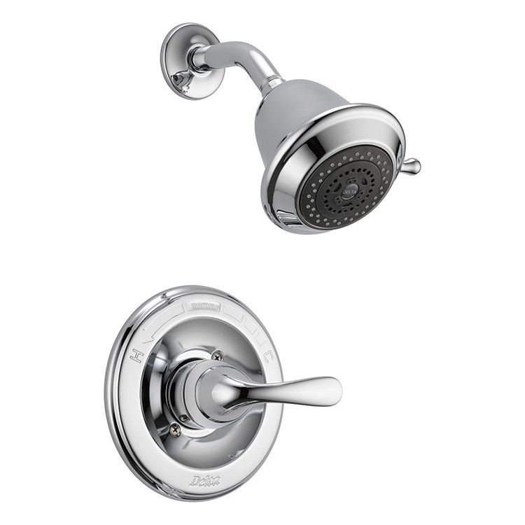 Chrome Delta T13291 Monitor 13 Commercial Shower Valve Trim with Showerhead Shower Faucets