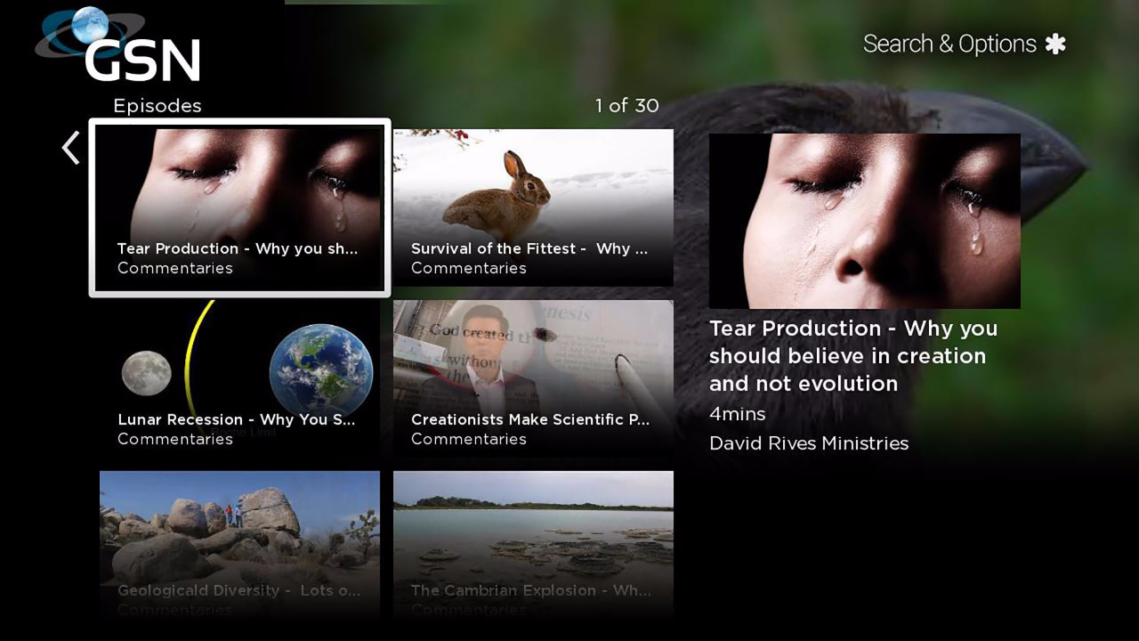 Genesis Science Network Roku Channel Store Roku