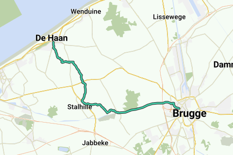 Brugge - De Haan Aan Zee - Fietsroute | Routeyou