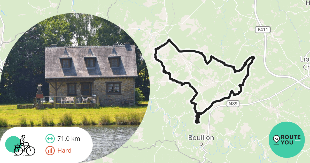 bouillon 71 Recreatieve fietsroute RouteYou