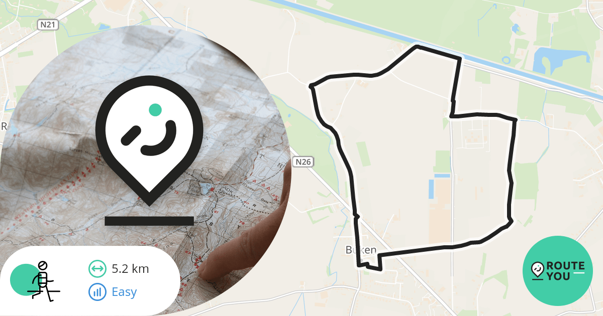 4025 Buken A 02 Recreatieve wandelroute RouteYou