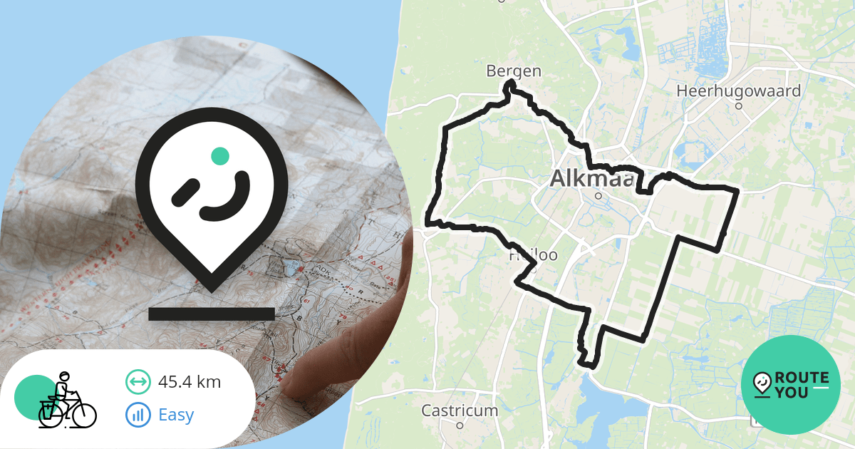 Bollenroute vanuit Egmond aan den Hoef (46 km) Recreatieve fietsroute