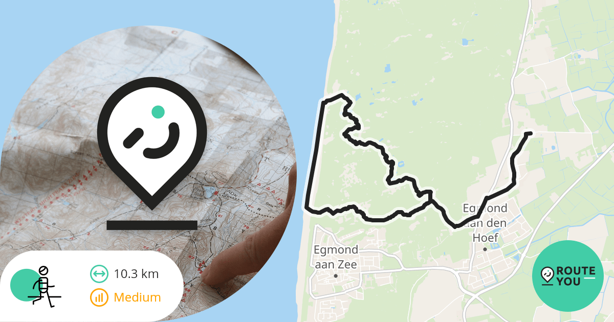 10km wandel Egmond aan den Hoef Recreatieve wandelroute RouteYou