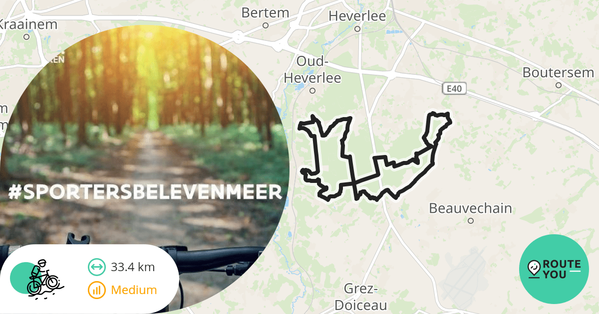 MTB Bierbeek, Leuven, OudHeverlee • blauwerode lus Bierbeek
