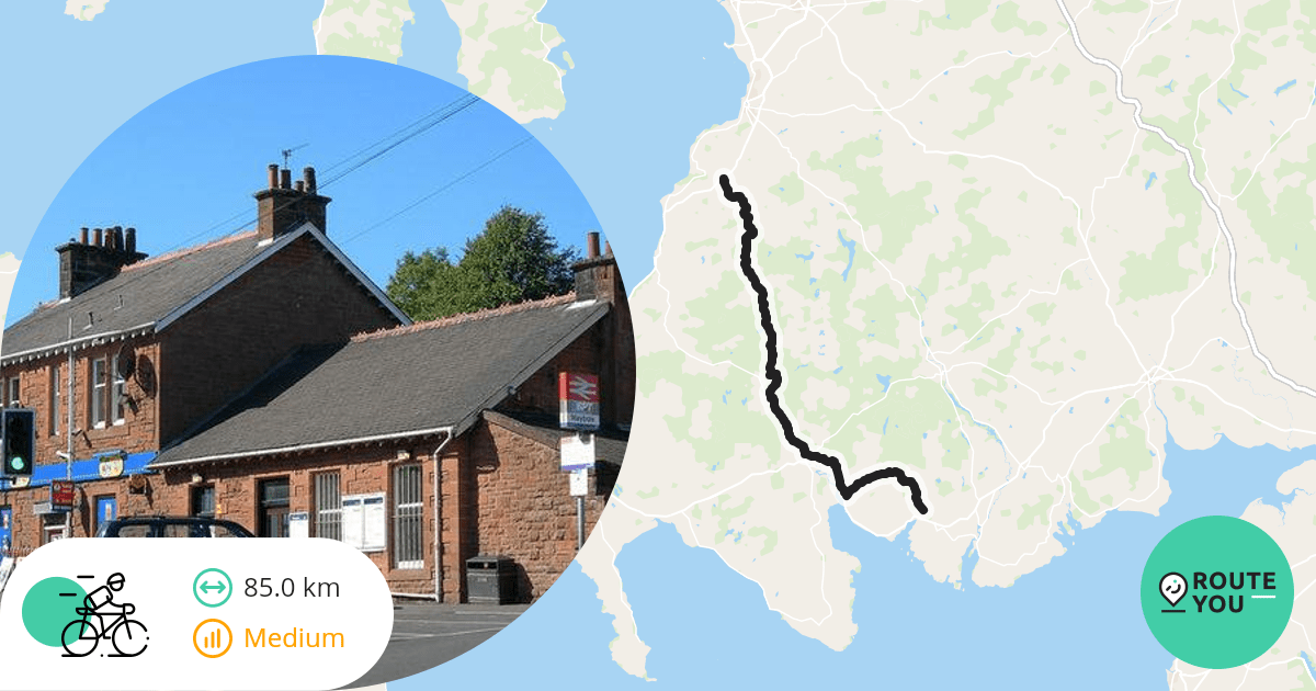 Lochs & Glens Dag 3 Gatehouse of Fleet Maybole Road bike route