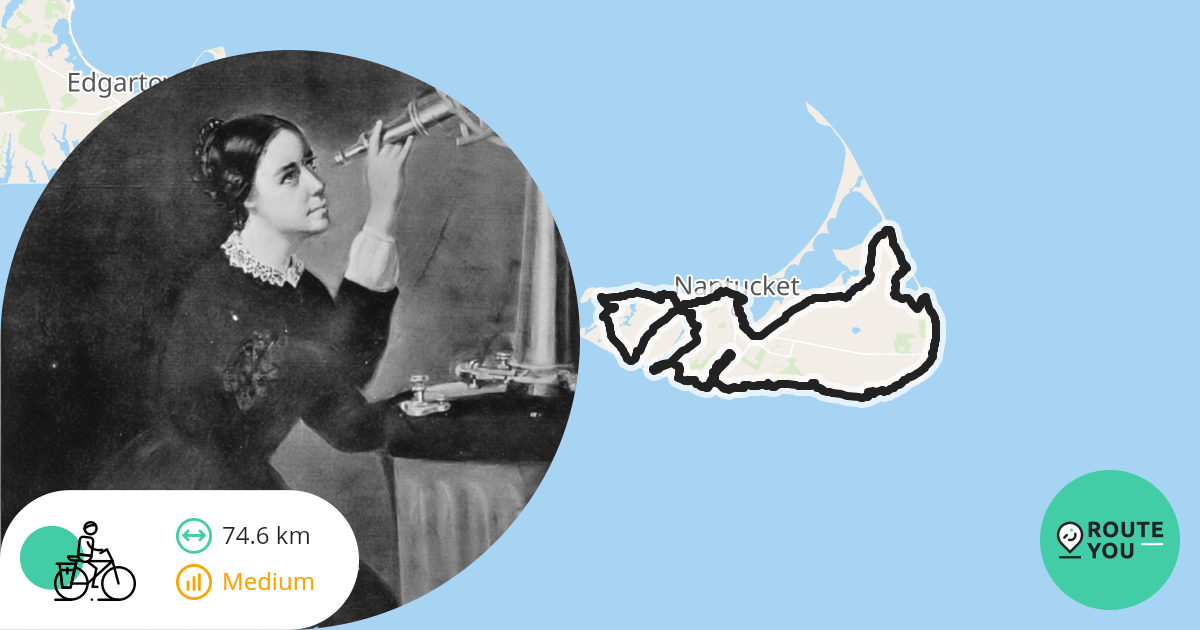 Nantucket Island Tour Cycle route RouteYou