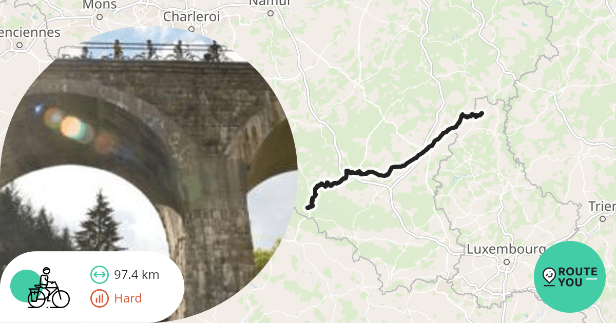 Troisvierges Bouillon Recreatieve fietsroute RouteYou