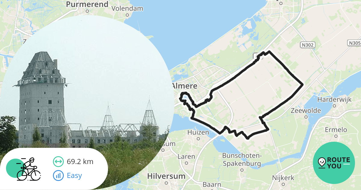 Genieten van het water Zeewolde Racefietsroute RouteYou