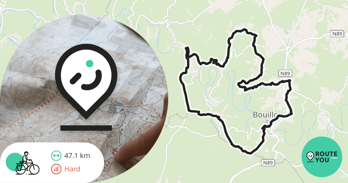 Alle Bouillon Recreatieve fietsroute RouteYou