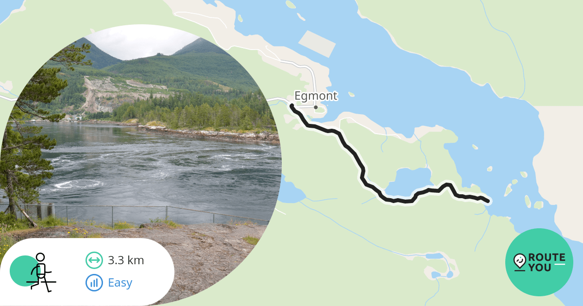 Skookumchuck Narrows trail Wandelroute RouteYou