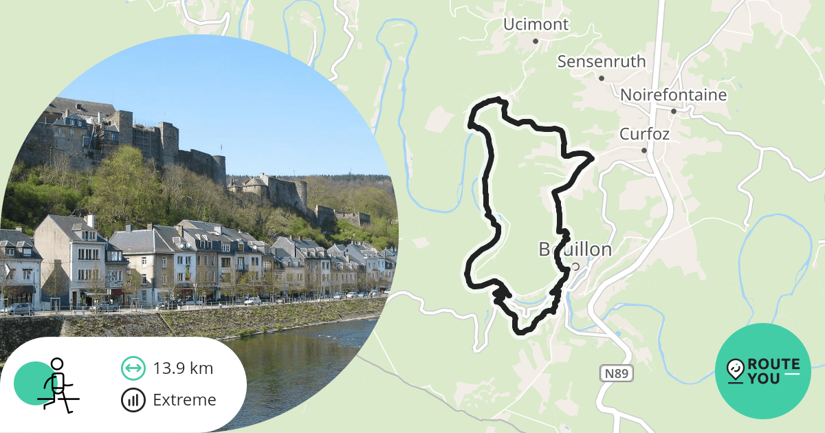 Bouillon Wandelen Wandelroute RouteYou