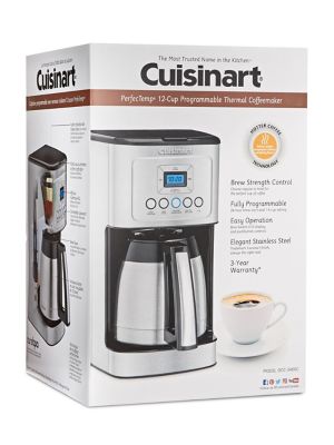 PerfecTemp DCC-3400 12-Cup Coffee Maker, GUNMETAL, hi-res