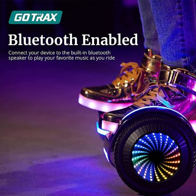 GOTRAX Glide Pro Hoverboard With Led 6.5" Wheels And Music Speaker Self