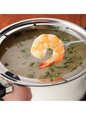 Nostalgia 6-Cup Stainless Steel Electric Fondue Pot