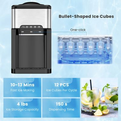 Costway 3-in-1 Water Cooler Dispenser With Built-in Ice Maker W/ 3