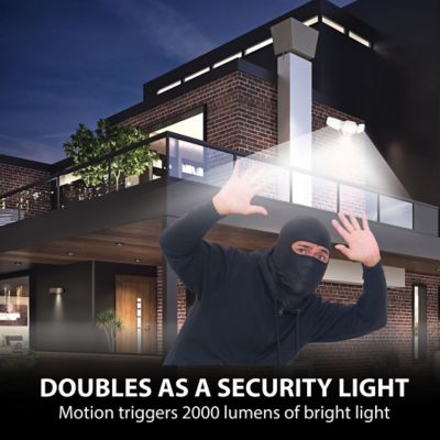 Bell+Howell 2000 Lumen 110V Motion Sensor Outdoor Bionic Hardwired