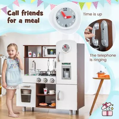 Costway Costway Kids Kitchen Playset Pretend Play Kitchen Toy With