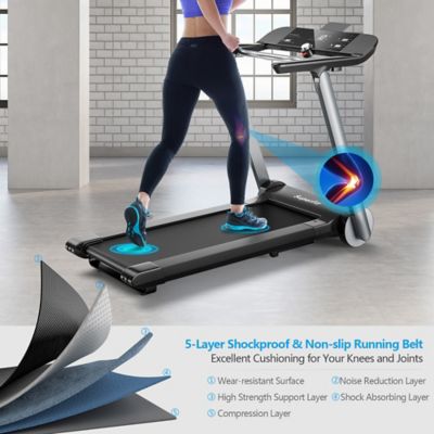 Costway Superfit Folding Electric Treadmill Jogging Machine Bluetooth