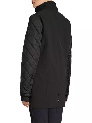 London Fog Quilted Hooded Jacket | TheBay