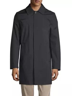 London Fog Fly Front Rain Coat - Mens | TheBay