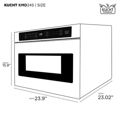 KUCHT Kucht Professional 24 In. 1.2 Cu. Ft. Built-in Microwave Drawer